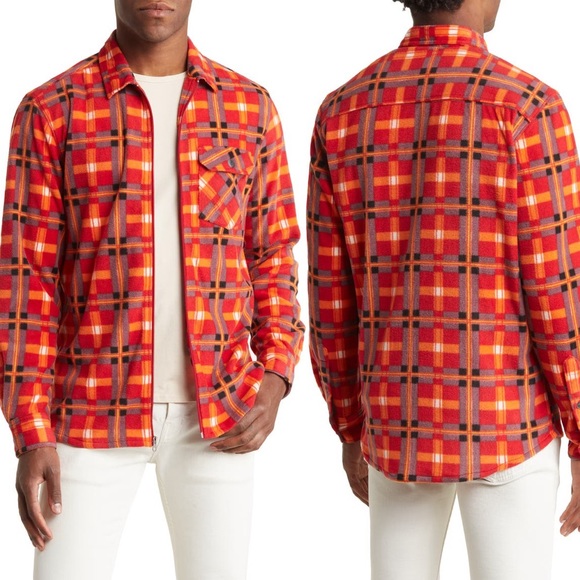 NWT-VTG 1946 Fleece Checkered Zippered Down Mens XL(066) brand new w:/tags - Picture 9 of 11